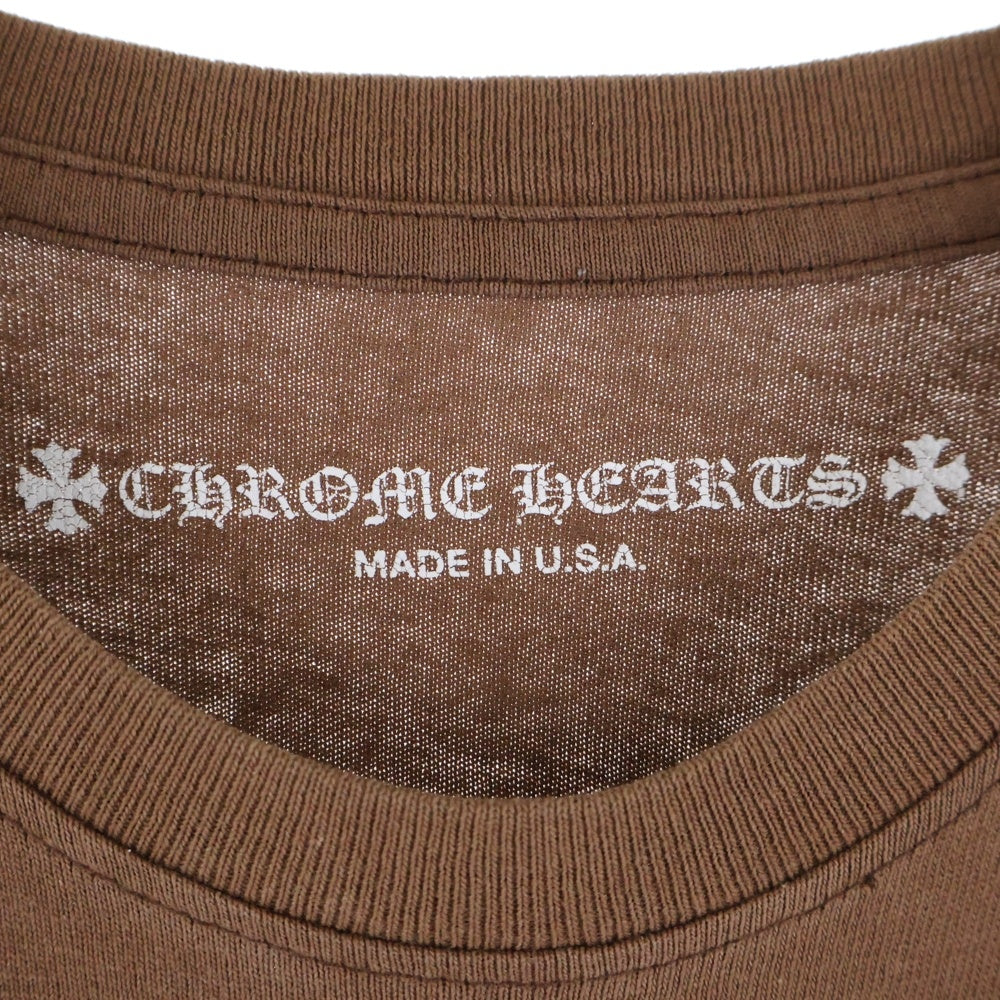CHROME HEARTS(クロムハーツ) ×MATTY BOY PPO STRUCTURE TEE ×マッティボーイ バックプリント半袖Tシャツ 半袖カットソー ブラウン