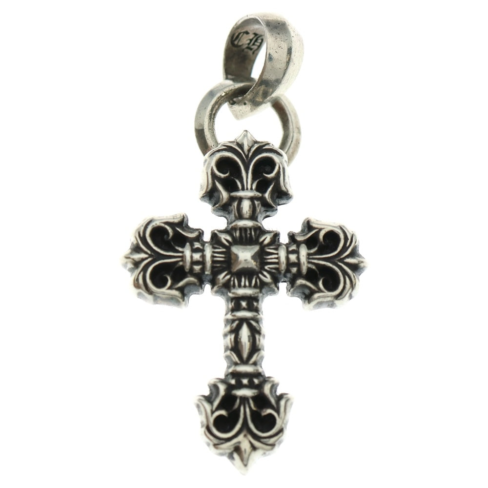 CHROME HEARTS(クロムハーツ) FILIG CROSS-XSM W BALE フィリグリークロスXSベイル wベイル ネックレストップ シルバー BCA262