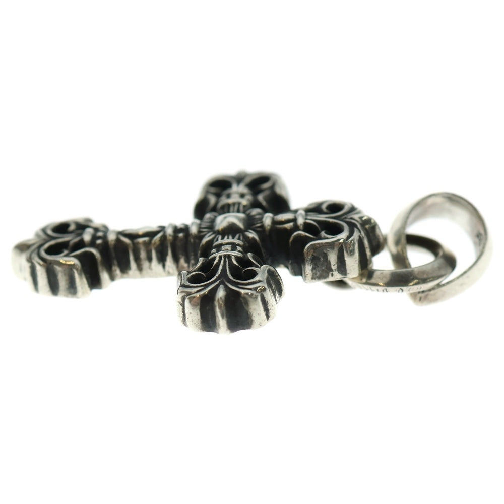 CHROME HEARTS(クロムハーツ) FILIG CROSS-XSM W BALE フィリグリークロスXSベイル wベイル ネックレストップ シルバー BCA262