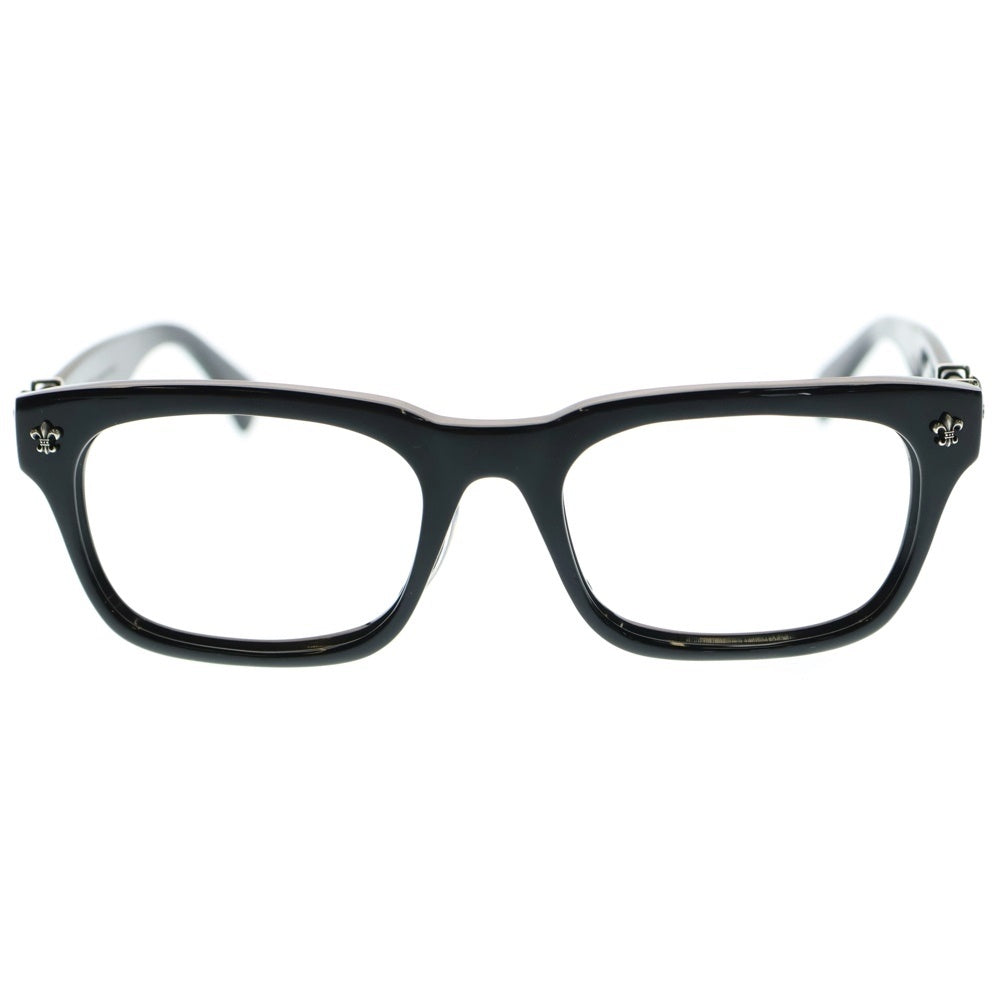 CHROME HEARTS(クロムハーツ) GITTIN ANY ?-A BSフレアテンプル ウェリントン型 アイウェア 眼鏡 ブラック 52□19-145