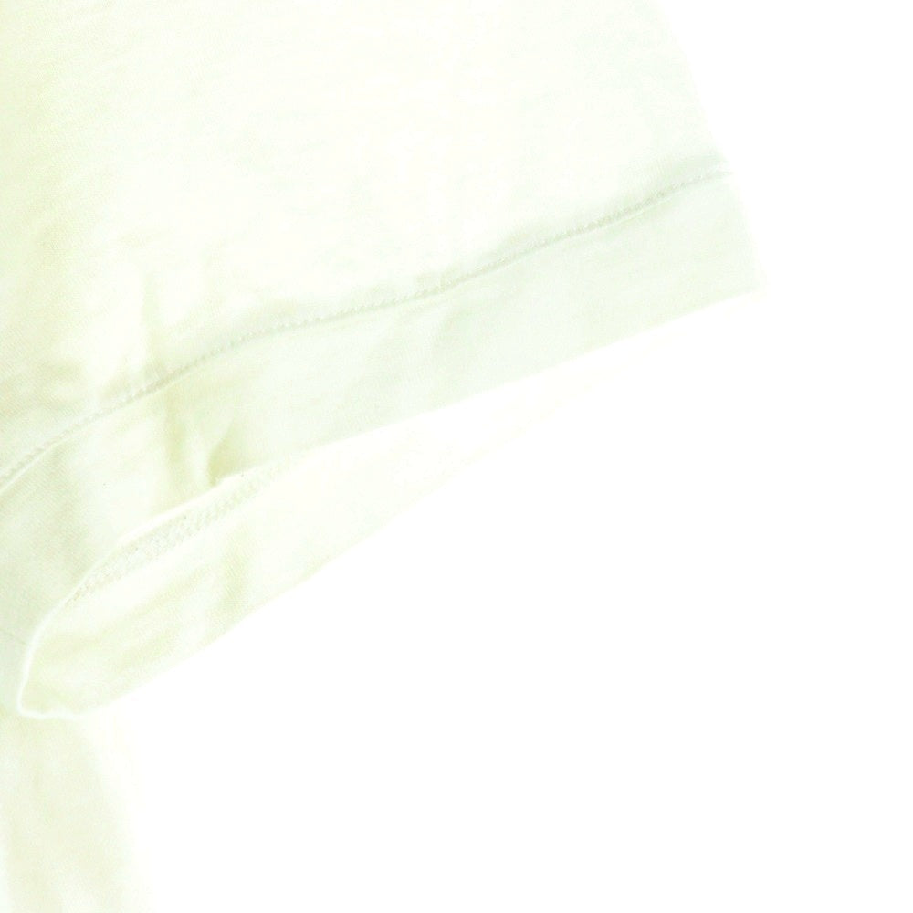 FENDI(フェンディ) フロント サークルロゴ クルーネック半袖Tシャツカットソー ホワイト レディース FY0894A4PP