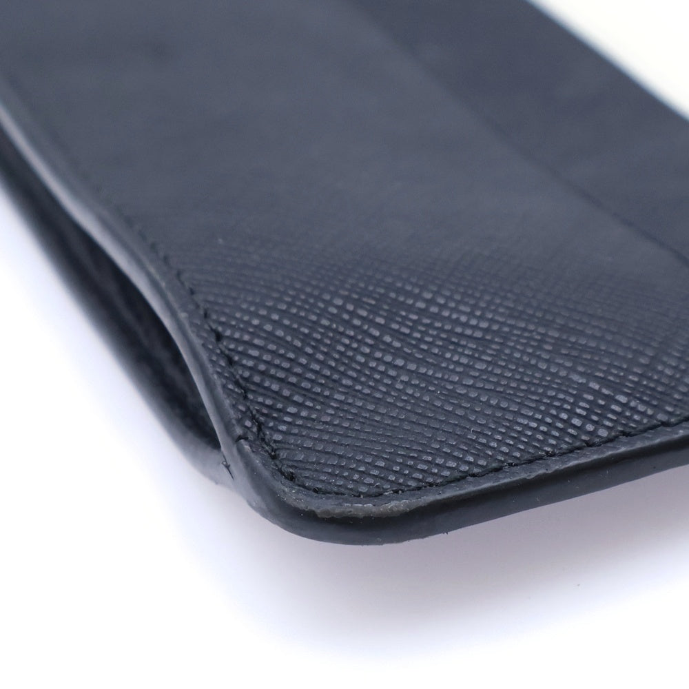 BALLY(バリー) Bollis Large Clutch Bag ロゴ クラッチバッグ ブラック/ホワイト