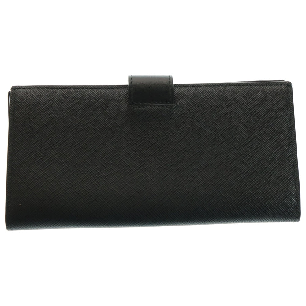 PRADA(プラダ) サフィアーノ トライアングルロゴ 長財布 ロングウォレット レザー ネイビー 1MV025