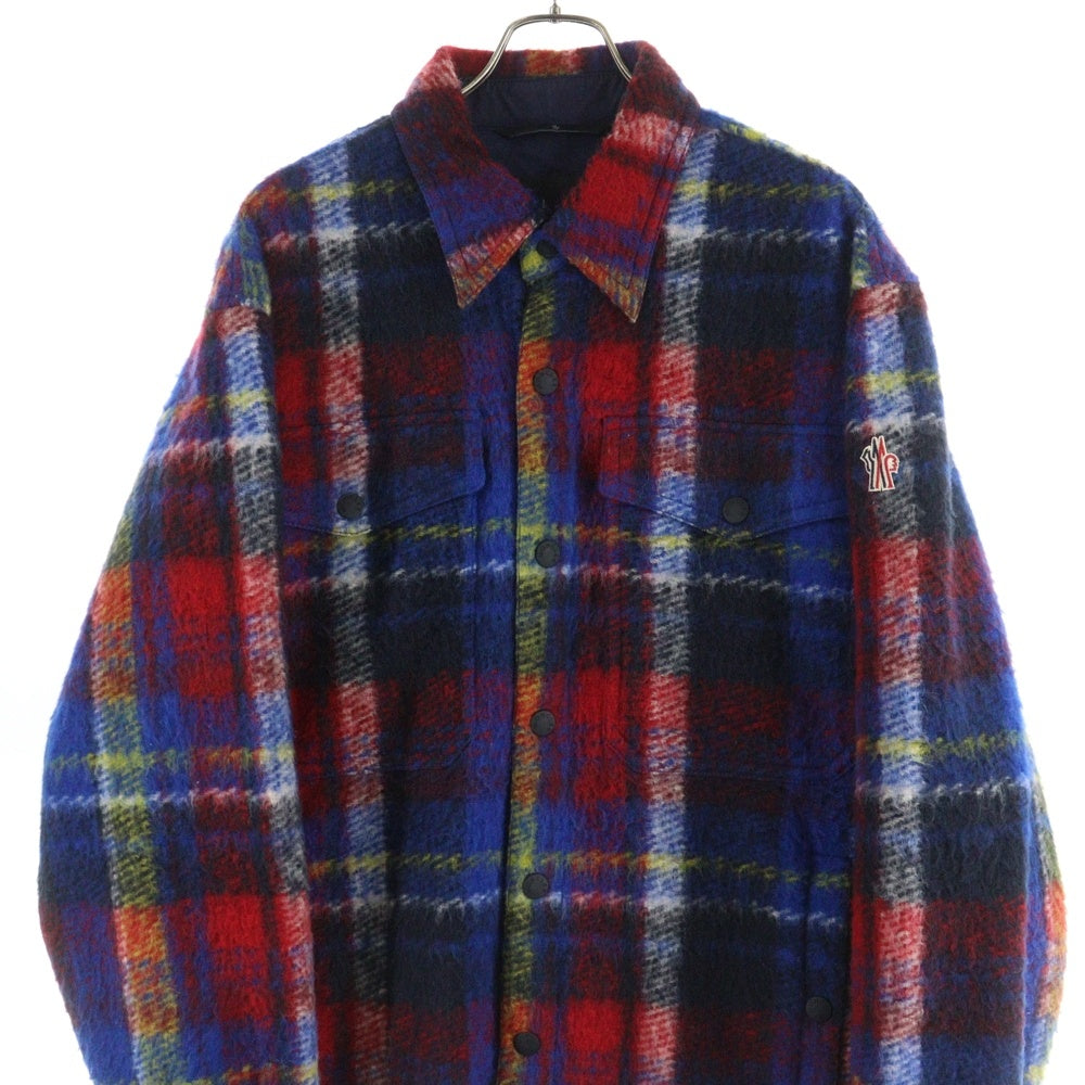 MONCLER GRENOBLE(モンクレールグルノーブル) WAIER ウェイアー チェック柄ウールジャケット レッド I20971G00006