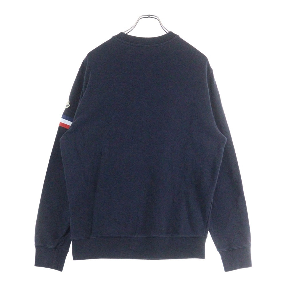 MONCLER(モンクレール) ARCHI LOGO SWEATSHIRT I10918G00005 アーチロゴ クルーネック長袖スウェットシャツ トレーナー ネイビー