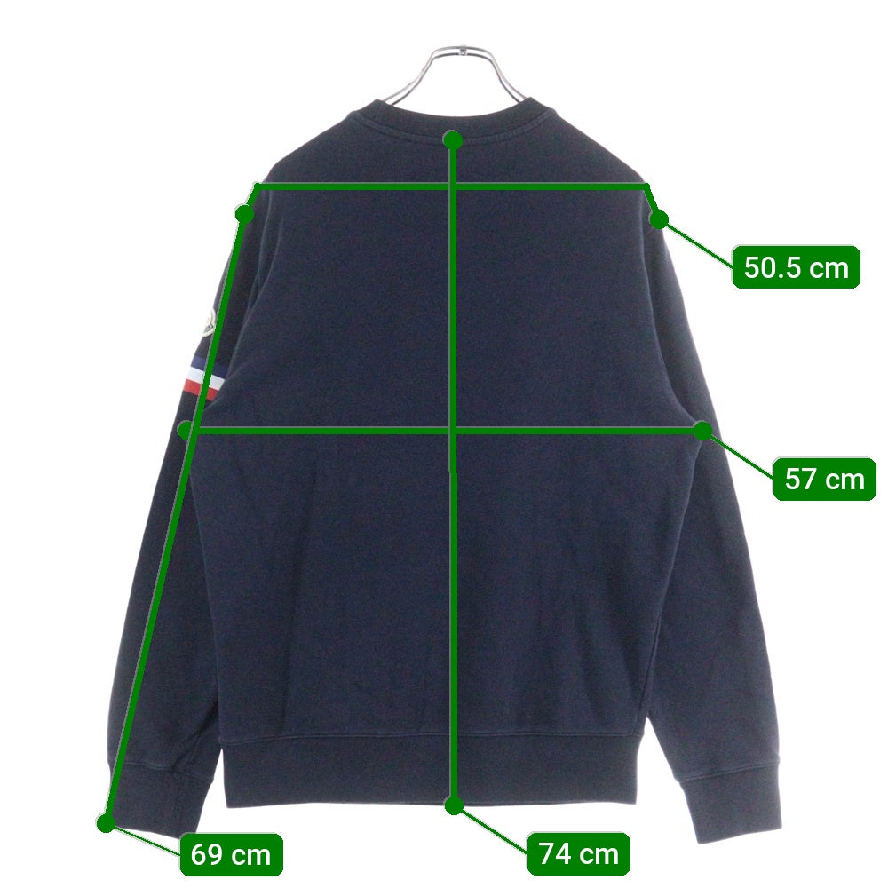 MONCLER(モンクレール) ARCHI LOGO SWEATSHIRT I10918G00005 アーチロゴ クルーネック長袖スウェットシャツ トレーナー ネイビー