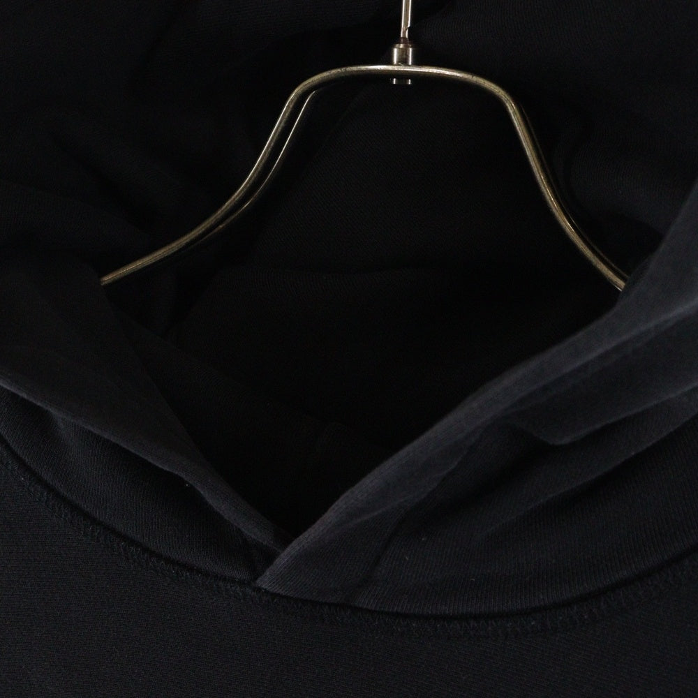 MONCLER(モンクレール) MAGLIA CON CAPPUCCIO フロントロゴプリント プルオーバーパーカー フーディ ブラック G10928G72510