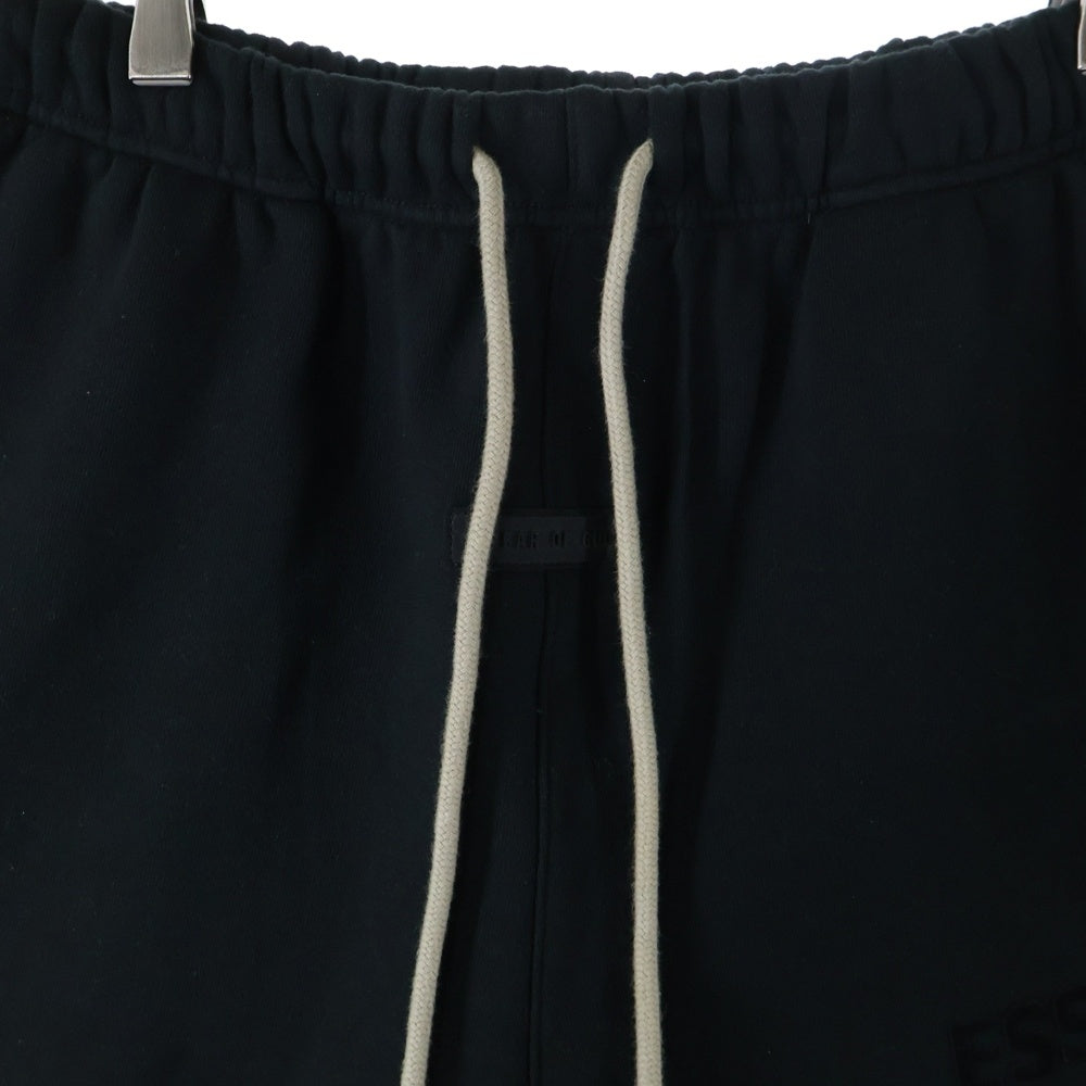 FOG Essentials(エフオージー エッセンシャルズ) SHORT PANTS ラバーロゴ スウェットハーフパンツ ショーツ ブラック
