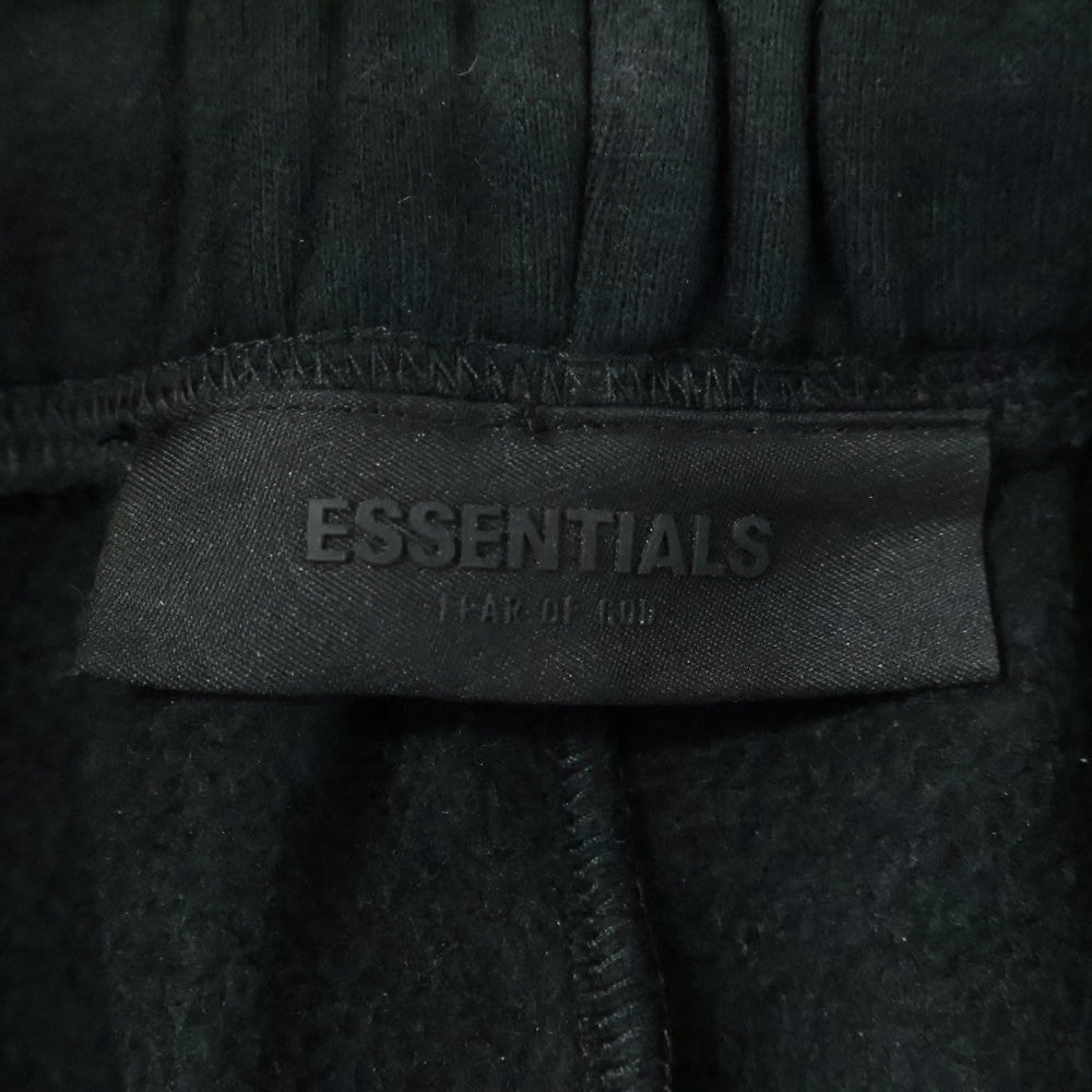 FOG Essentials(エフオージー エッセンシャルズ) SHORT PANTS ラバーロゴ スウェットハーフパンツ ショーツ ブラック