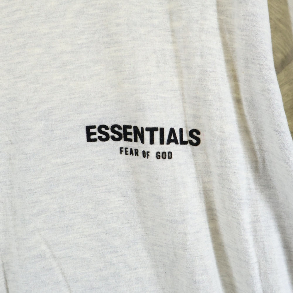 FOG Essentials(エフオージー エッセンシャルズ) L/S T-SHIRT フェルトロゴ クルーネック長袖Tシャツカットソー ロンT グレー