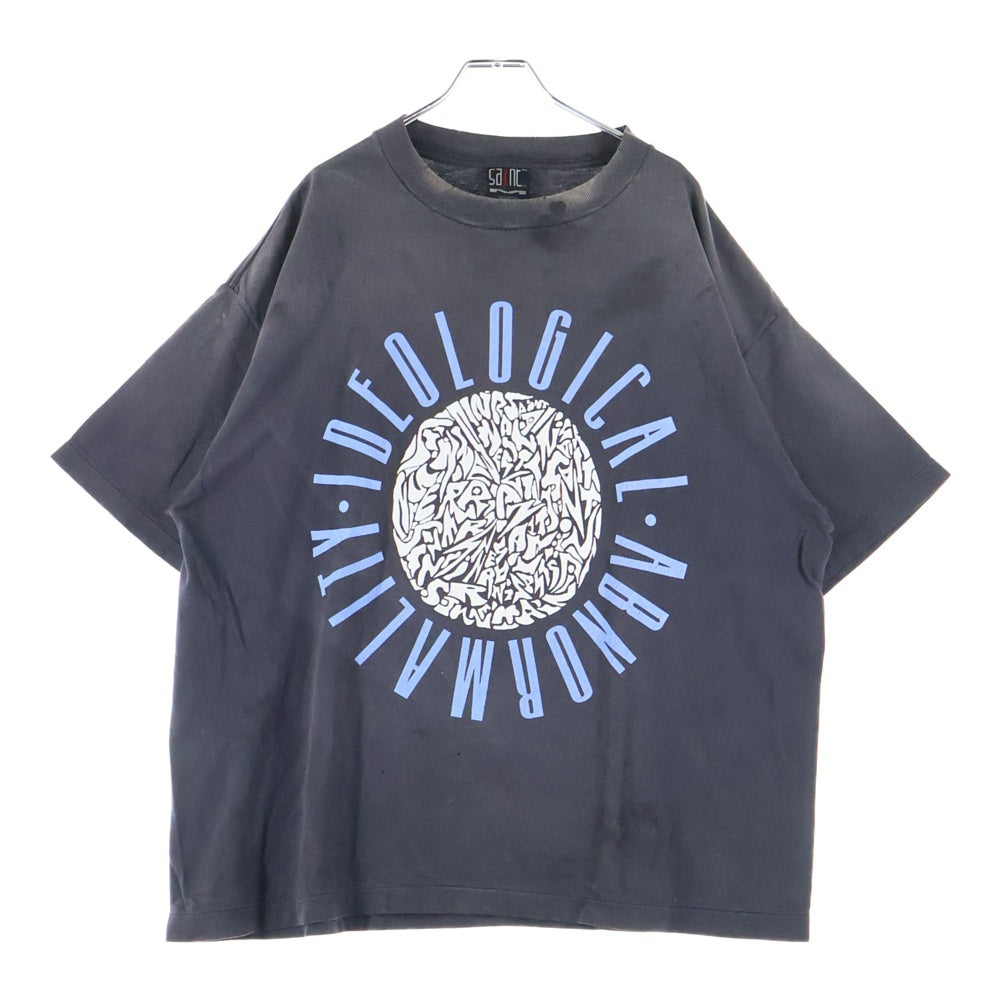 SAINT MICHAEL(セントマイケル) 24AW IDEOLOGICAL TEE イデオロギー 半袖Tシャツカットソー ブラック SM-YS1-0000-005