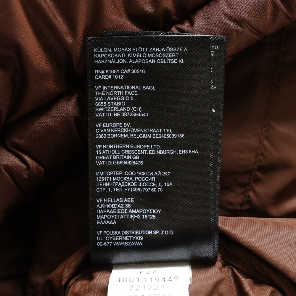 THE NORTH FACE(ザノースフェイス) 22AW RETRO NUPTSE JACKET レトロヌプシ ダウンジャケット ブラウン NF0A3C8D