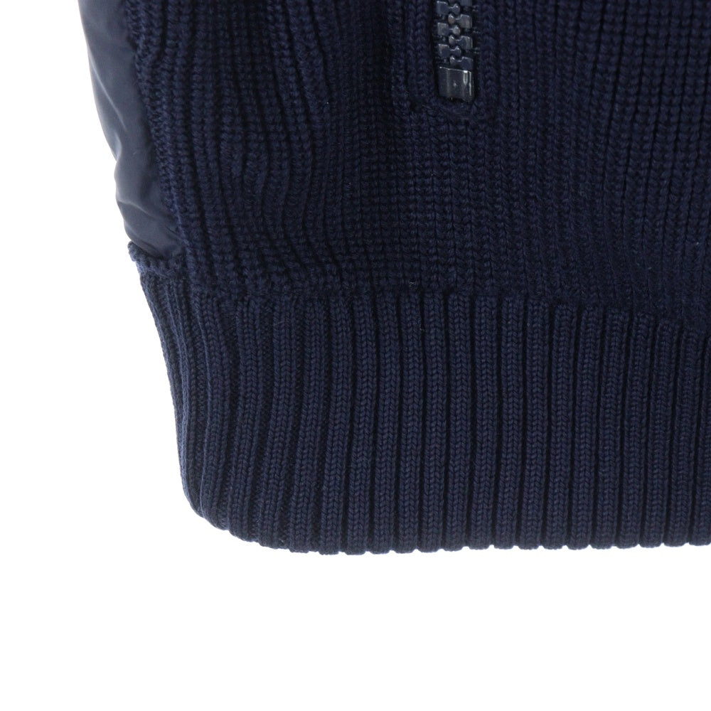 MONCLER(モンクレール) 16AW MAGLIONE TRICOT GILET マリオーネ トリコ バックナイロン フード付きダウンベスト ブラック B20919413400 94111