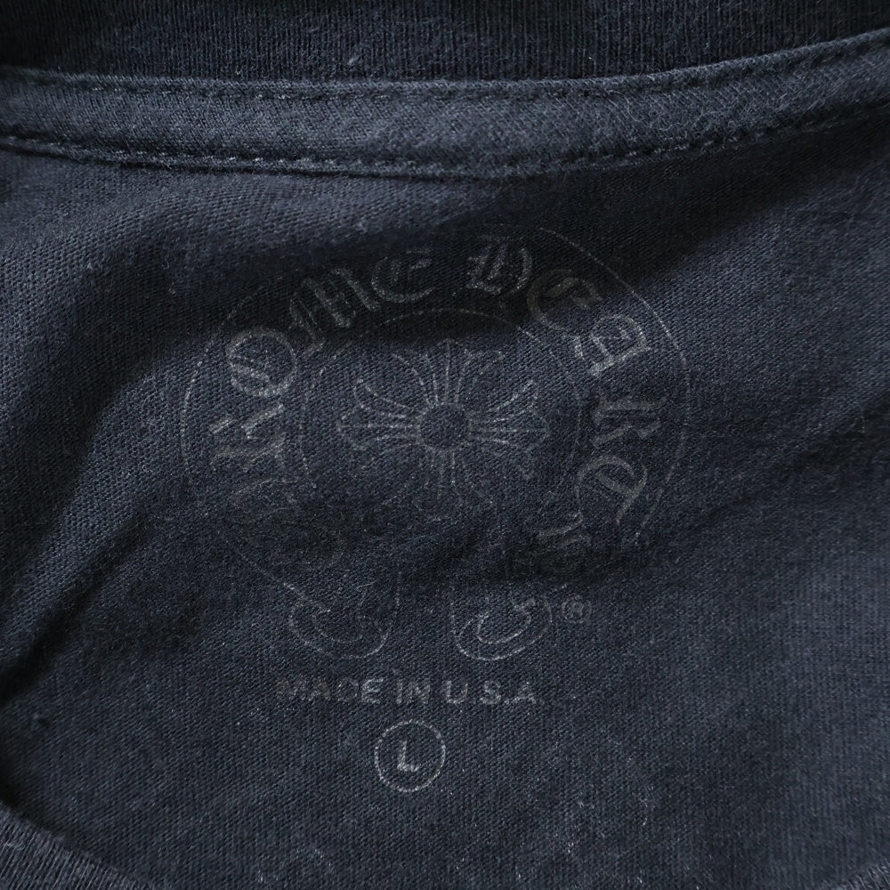 CHROME HEARTS(クロムハーツ) Side T BAR Tee サイドTバー ヴァーティカルロゴ クルーネックTシャツ 半袖カットソー ブラック