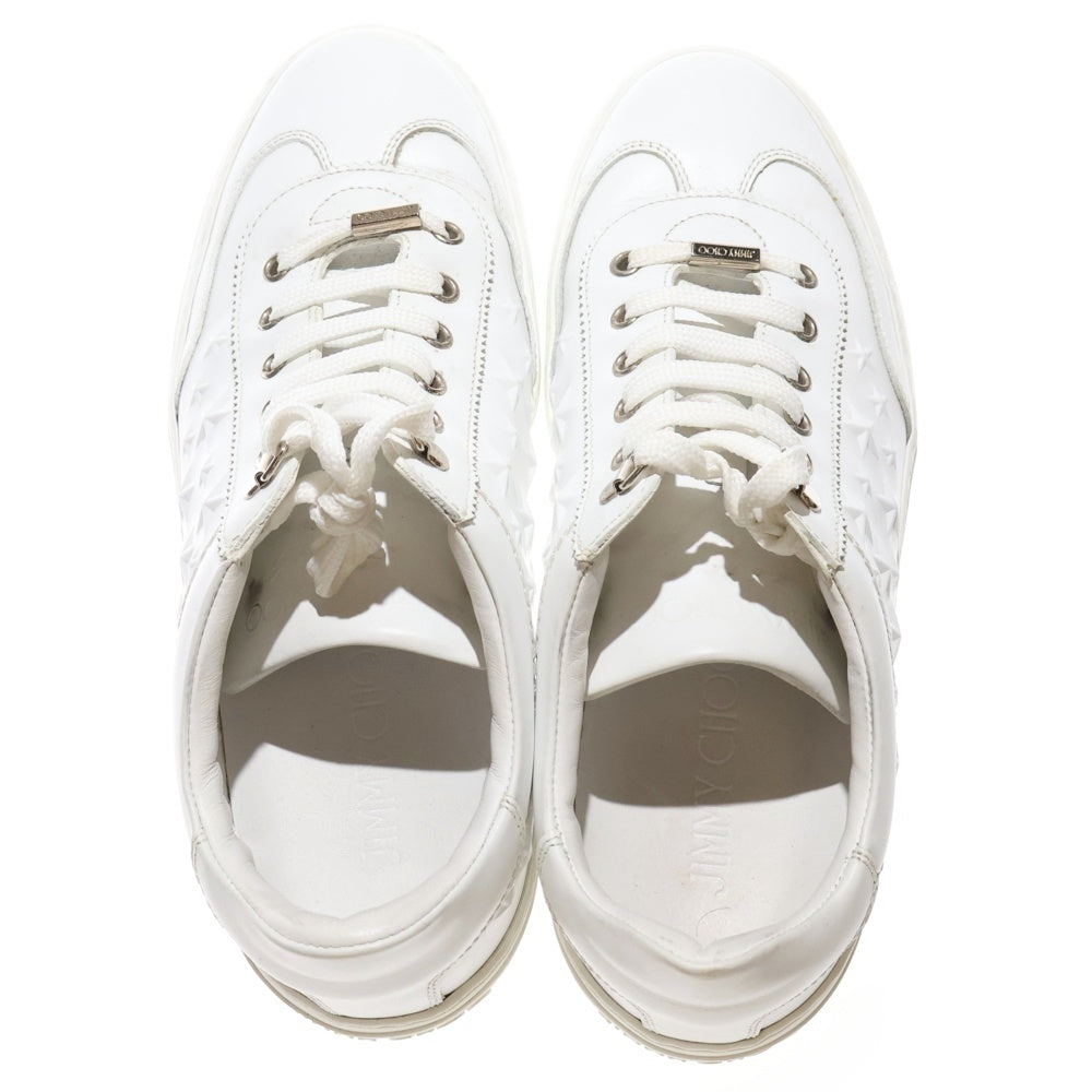 JIMMY CHOO(ジミーチュウ) スタースタッズ ローカットスニーカー ホワイト