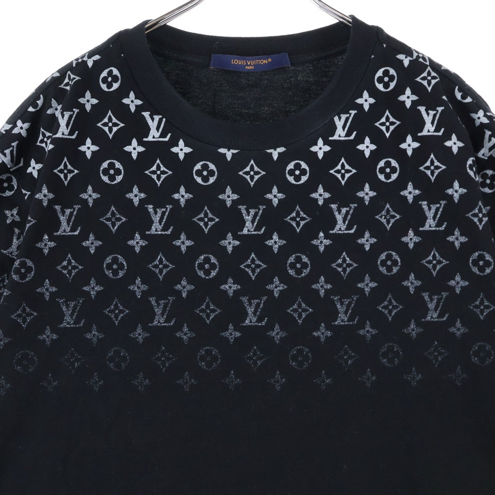 LOUIS VUITTON(ルイヴィトン) 24SS MONOGRAM T-SHIRTS モノグラム グラディエント クルーネック 半袖Tシャツ カットソー ブラック RM241Q FSB HQY42W