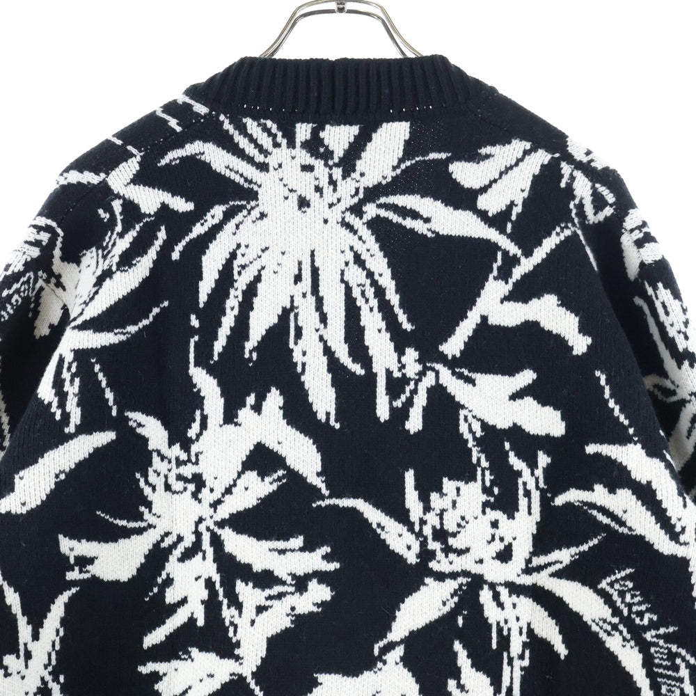 LOUIS VUITTON(ルイヴィトン) 23SS シスルジャガードウール ニットカーディガン ブラック RM231 H56 HON98W