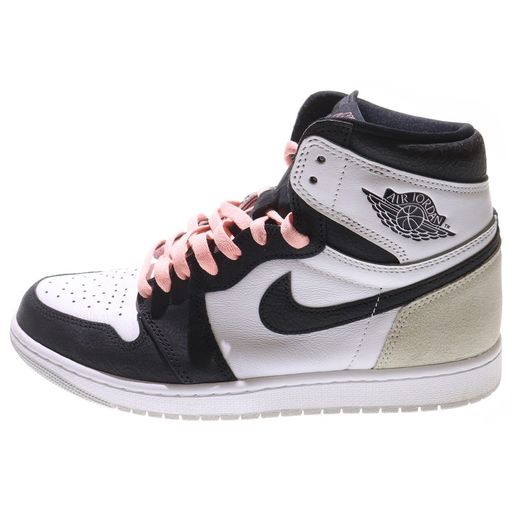 NIKE(ナイキ) AIR JORDAN 1 HIGH OG Bleached Coral 555088-108 エアジョーダン 1 ブリーチドコーラル ハイカットスニーカー グレー US10/28cm