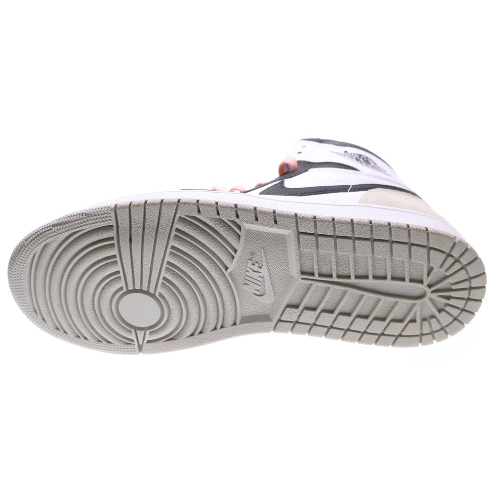 NIKE(ナイキ) AIR JORDAN 1 HIGH OG Bleached Coral 555088-108 エアジョーダン 1 ブリーチドコーラル ハイカットスニーカー グレー US10/28cm