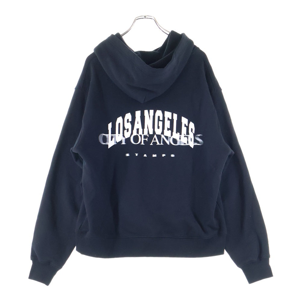 STAMPD(スタンプド) City of Angels Hoodie フロントロゴプリント プルオーバーパーカー フーディ ブラック