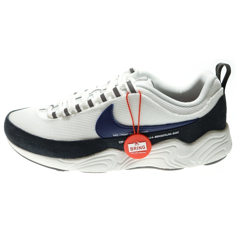 NIKE(ナイキ) × FRAGMENT AIR ZOOM SPIRIDON SP BLUE VOID HF5455-100 フラグメント エア ズーム スピリドン ローカットスニーカー ホワイト US8.5/26.5cm