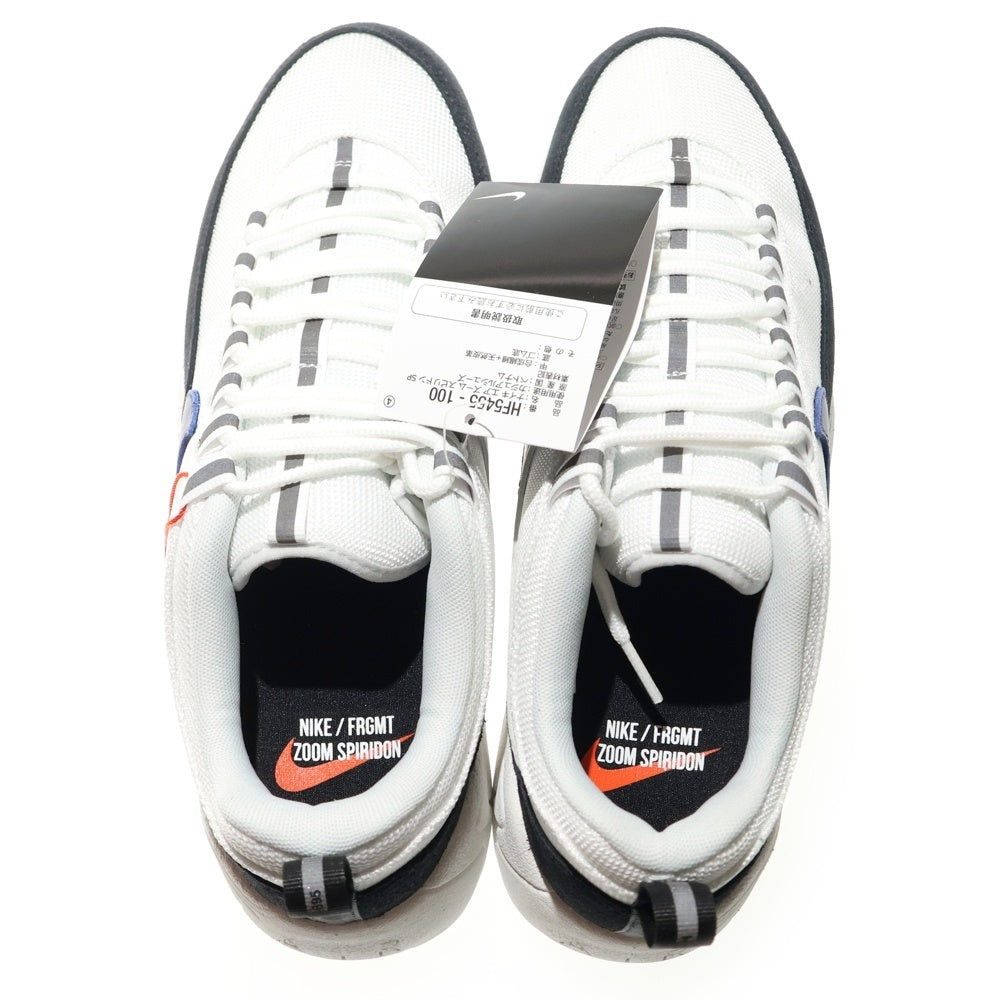 NIKE(ナイキ) × FRAGMENT AIR ZOOM SPIRIDON SP BLUE VOID HF5455-100 フラグメント エア ズーム スピリドン ローカットスニーカー ホワイト US8.5/26.5cm