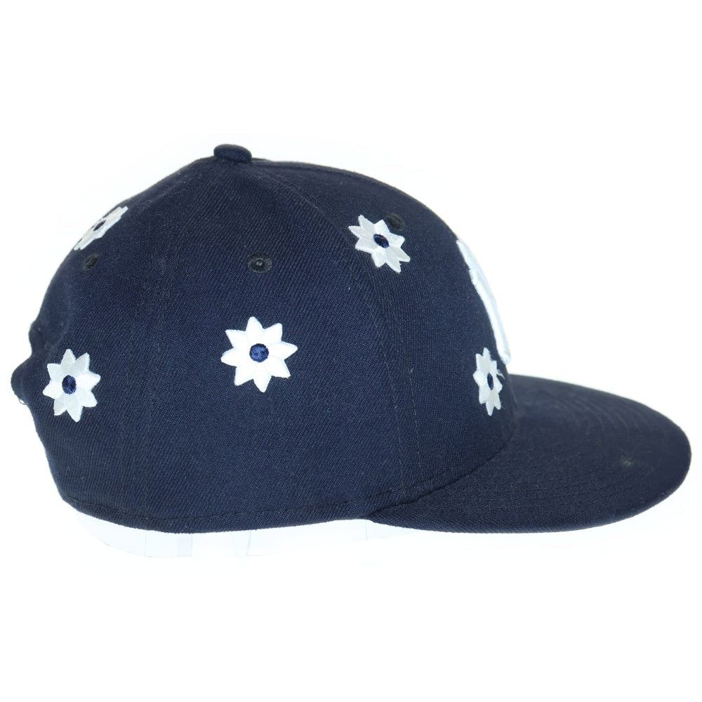 NEW ERA(ニューエラ) 59 FIFTY MLB Flower Embroidery Cap フラワー エンブロイダリー ベースボールキャップ 帽子 ヘッドウェア ブラック