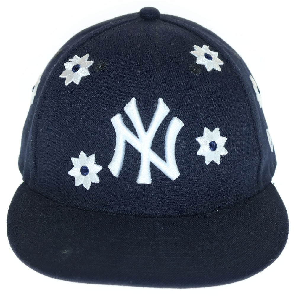 NEW ERA(ニューエラ) 59 FIFTY MLB Flower Embroidery Cap フラワー エンブロイダリー ベースボールキャップ 帽子 ヘッドウェア ブラック