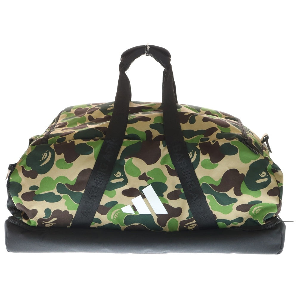 adidas(アディダス) ×A BATHING APE BAPE DUFFLE BAG アベイシングエイプ カモフラージュ 迷彩ダッフルバッグ カーキ JY8236