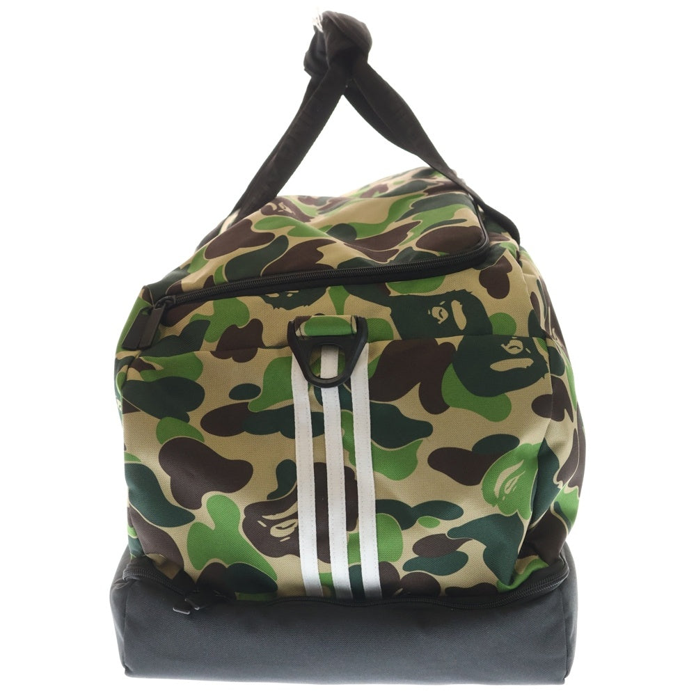 adidas(アディダス) ×A BATHING APE BAPE DUFFLE BAG アベイシングエイプ カモフラージュ 迷彩ダッフルバッグ カーキ JY8236