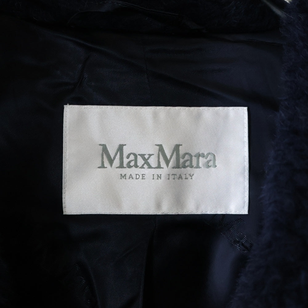 Max Mara(マックスマーラ) TEDDY BEAR ICON COAT テディベア ロング ボア コート ネイビー 101615036