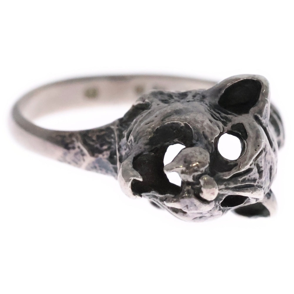 SAINT LAURENT PARIS(サンローランパリ) ヤマネコヘッド シルバーリング シルバー