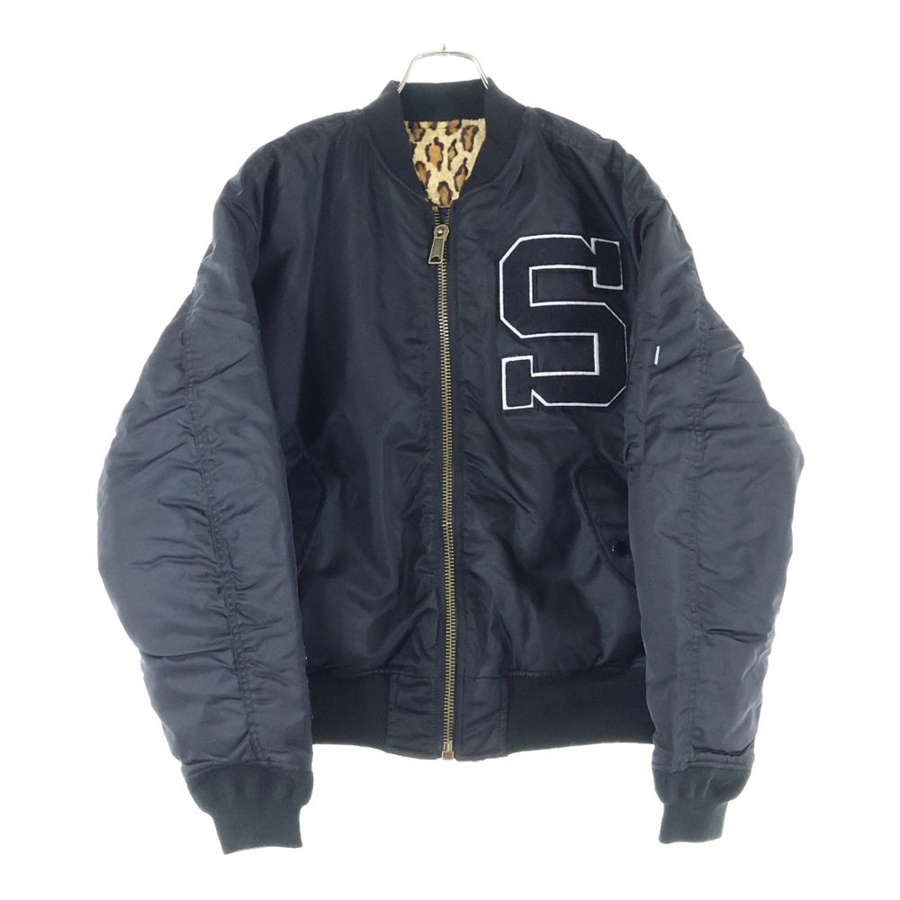 SUPREME(シュプリーム) 25SS ×GOODENOUGH Reversible MA-1 ×グッドイナフ リバーシブル ボンバージャケット ブルゾン ピンバッチ付き ブラック
