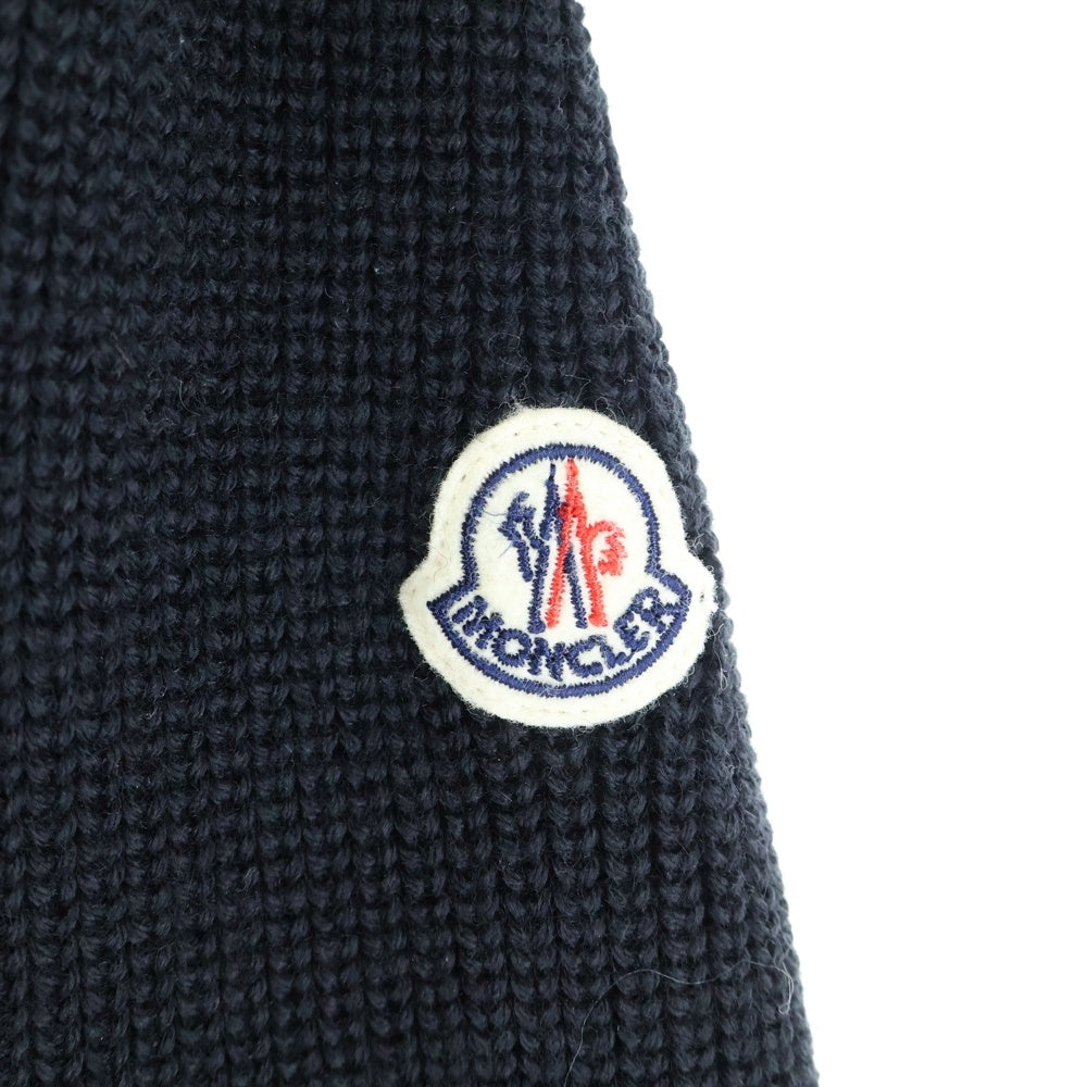 MONCLER(モンクレール) CARDIGAN TRICOT G20919B50800 A9340 ニット切替 ダウンジャケット フーディー ブラック