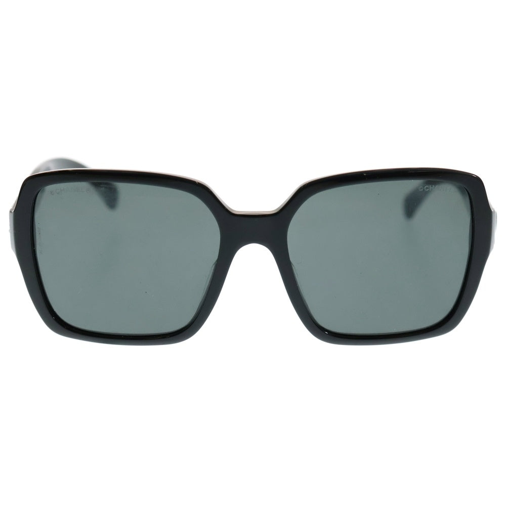 CHANEL(シャネル) スクエアシェイプ カラーレンズ サイドロゴ サングラス 眼鏡 アイウェア ブラック 5408-A