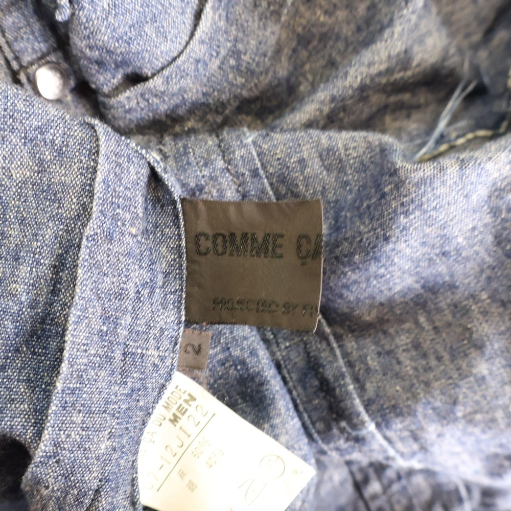 COMME CA DU MODE MEN(コムサデモードメン) デニム長袖シャツ インディゴ 07-12JI22