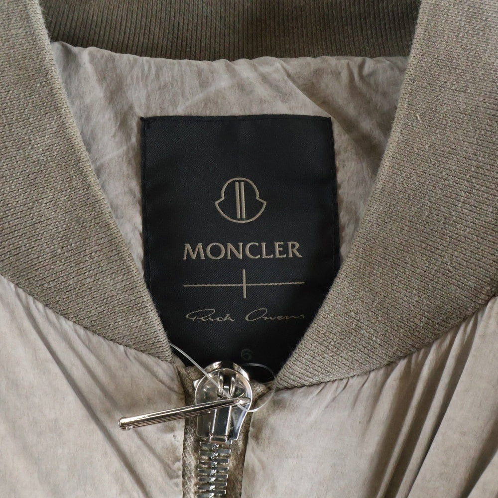 MONCLER(モンクレール) ×Rick Owens CONVERTIBLE COAT リックオウエンス コンバーチブル ロングダウンコート ダウンジャケット グレー I209N1C00002