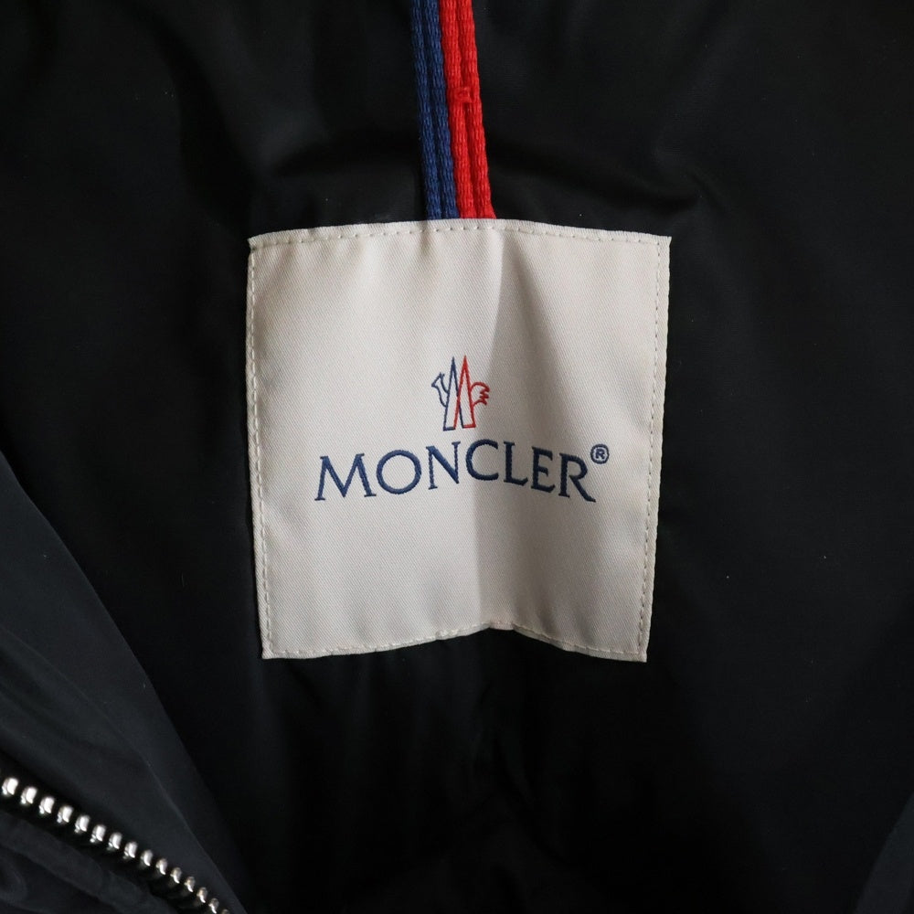 MONCLER(モンクレール) GENISSIAT GIUBBOTTO H20931C00047 54155 ファー付きダウンコート ブラック レディース