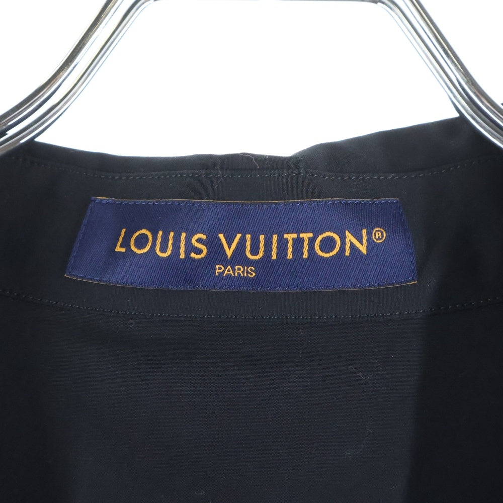 LOUIS VUITTON(ルイヴィトン) 25SS エンブロイダリーショートスリーブコットン半袖シャツ ブラック RM251M AS1 HSS73W