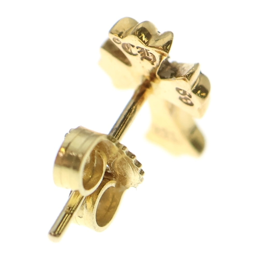 CHROME HEARTS(クロムハーツ) 22K CH CRS 2 FAT P/DIA CHクロスファット スタッドピアス PAVEダイヤ ゴールド BCA019