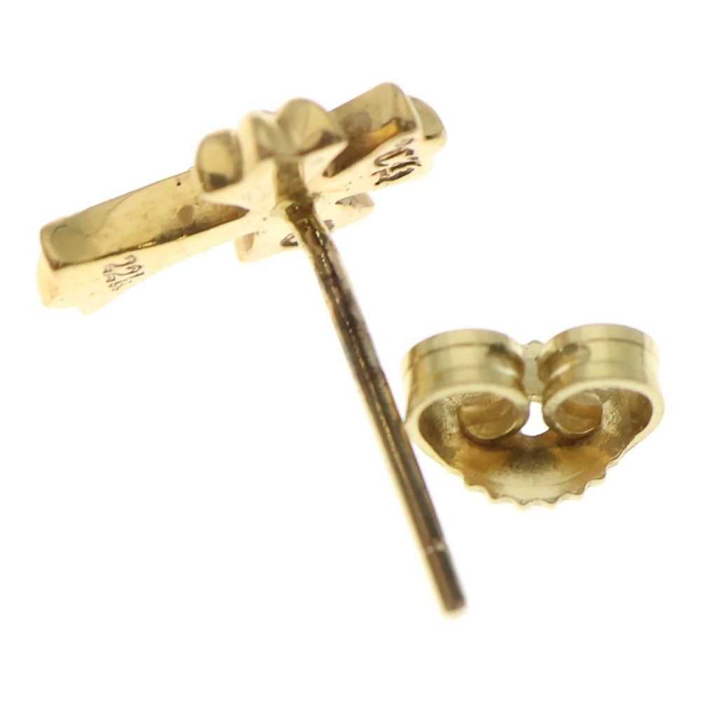 CHROME HEARTS(クロムハーツ) 22K CH CRS 2 FAT P/DIA CHクロスファット スタッドピアス PAVEダイヤ ゴールド BCA019