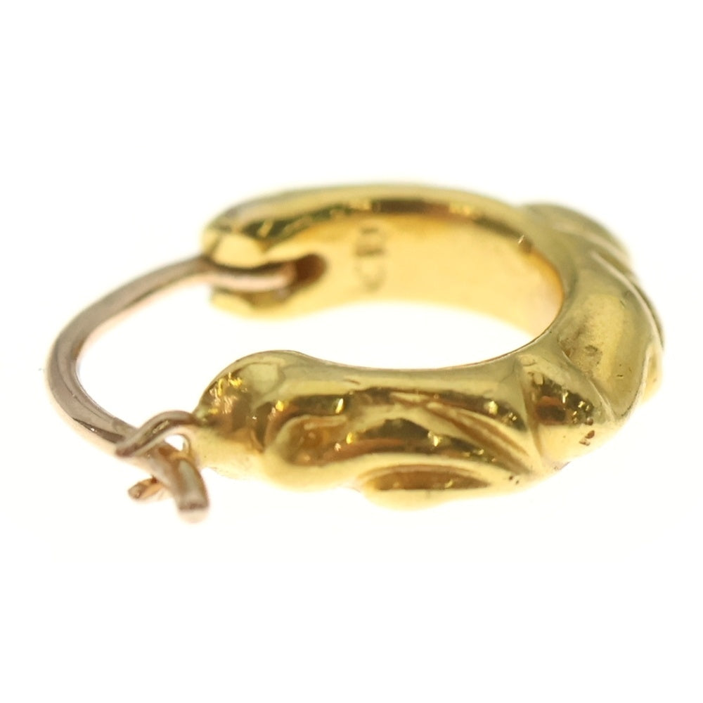 CHROME HEARTS(クロムハーツ) 22K TNY HOOP SCRL タイニースクロールフープピアス ゴールド