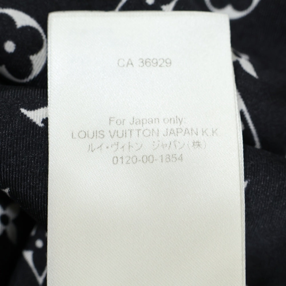 LOUIS VUITTON(ルイヴィトン) Monogram Silk Shirt RW221W RXU FMBL14 モノグラムシルク長袖シャツ ブラック