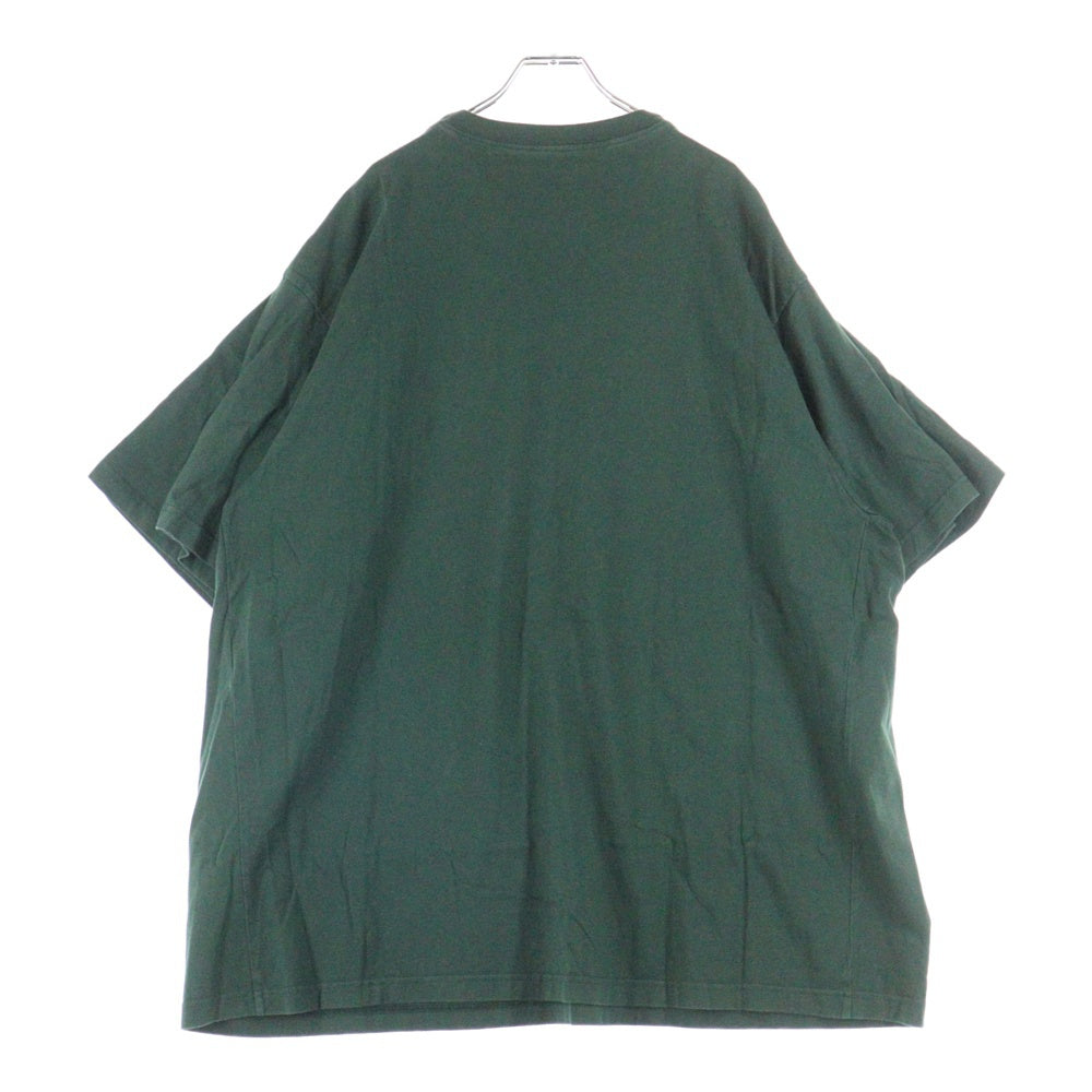 BALENCIAGA(バレンシアガ) 20SS UNISEX Print Tee フロントプリント レイヤード 半袖Tシャツ カットソー グリーン 657059 TKV97