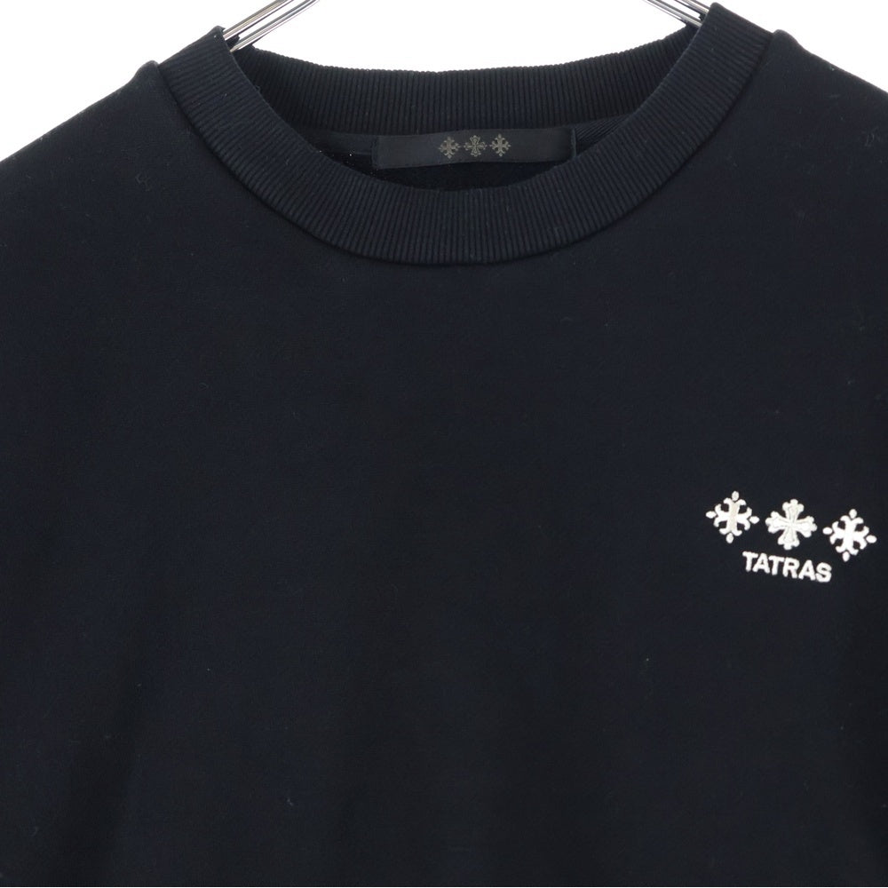 TATRAS(タトラス) FITARCO Logo Sweat Shirt MJXA0461064638 ロゴ クルーネックスウェットトレーナー ブラック