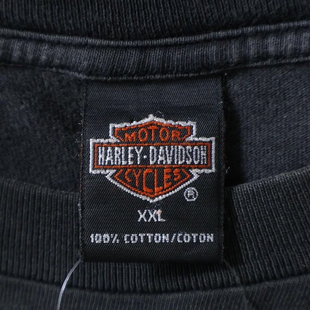HARLEY DAVIDSON(ハーレーダビッドソン) 90s VINTAGE LAS VEGAS T-SHIRTS ヴィンテージ ラスベガス ロゴ刺繍半袖Tシャツ カットソー ブラック