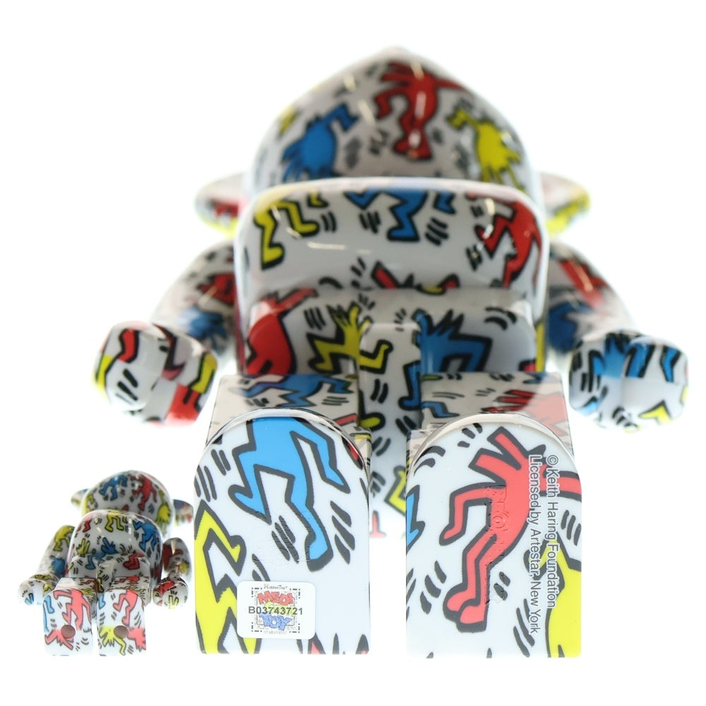 MEDICOM TOY(メディコムトイ) BE@RBRICK KEITH HARING 100% & 400% ベアブリック キースへリング フィギュア 人形 マルチカラー