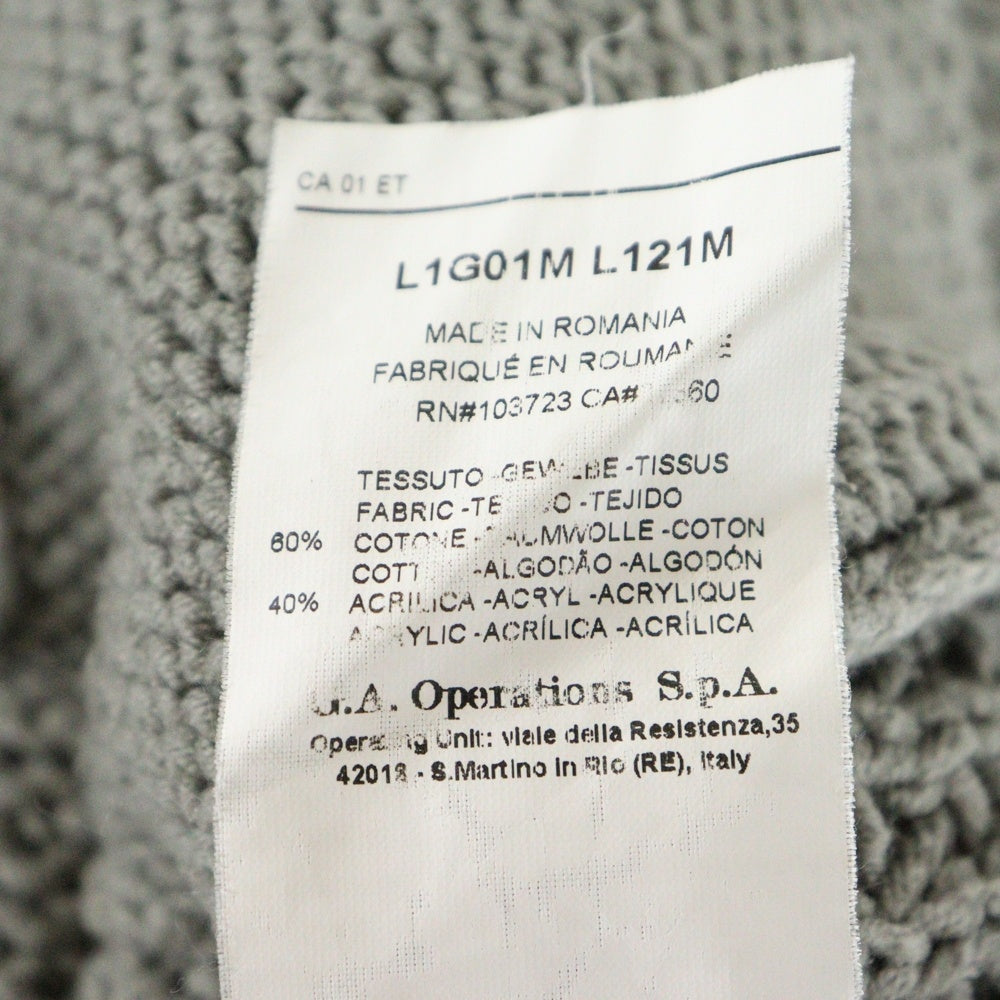 EMPORIO ARMANI(エンポリオアルマーニ) コットンカーディガン L1G01M L121M グレー