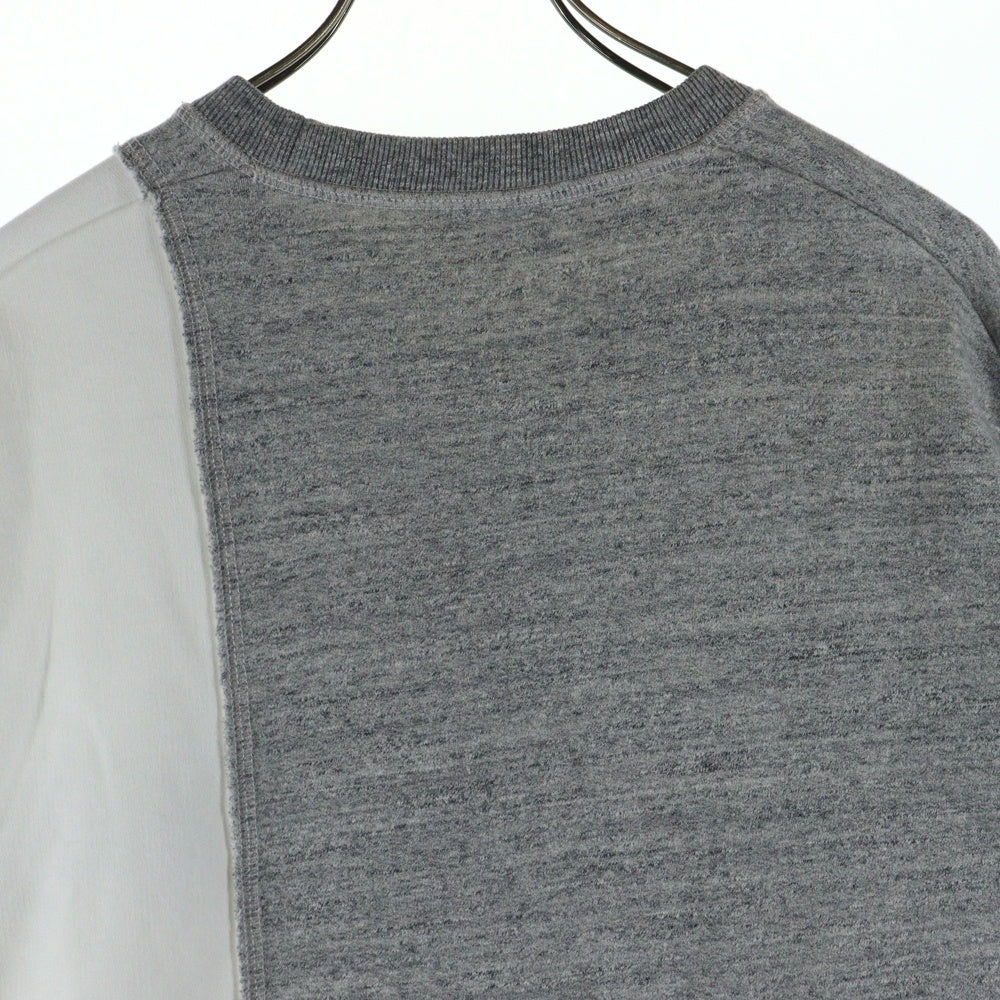 DSQUARED2(ディースクエアード) 21SS ロゴプリントクルーネックスウェットトレーナー S74GU0504 STJ315 グレー/ホワイト