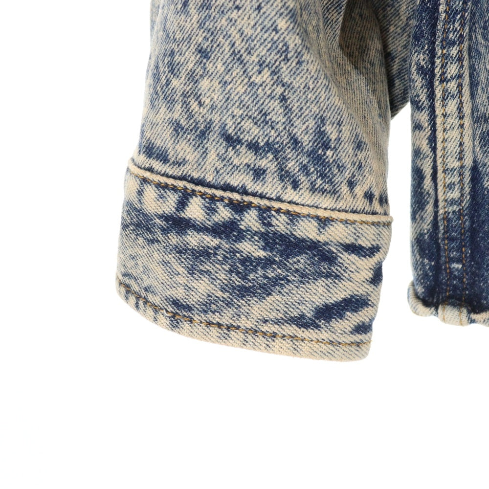 MARNI(マルニ) マーブルデニムオーバーシャツ ブリーチ加工 長袖シャツ ブルー CUJU0061A0 USCV35